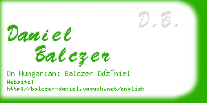 daniel balczer business card